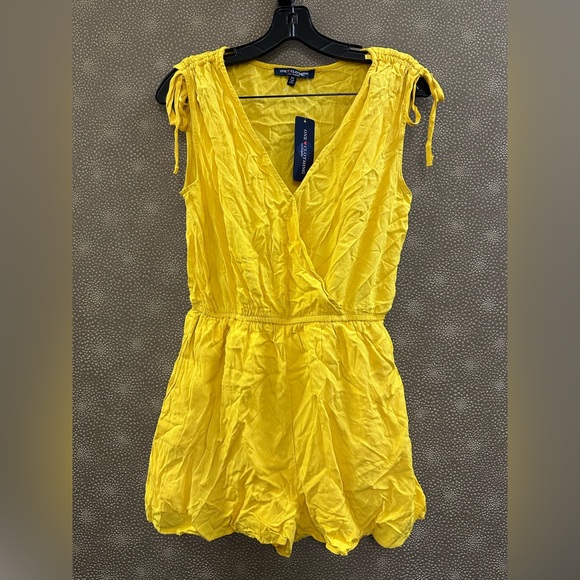 🔥🔥🔥NEW One Clothing Los Angeles Yellow Mustard Romper - Picture 1 of 9